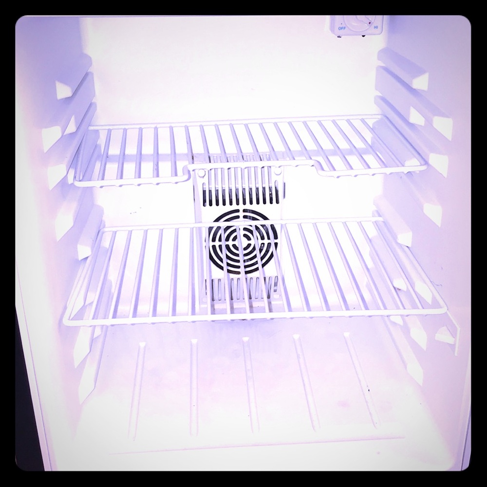 Mini fridge inside